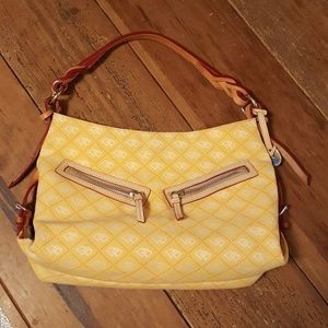 Dooney & Bourke Yellow Initial Pattern Purse